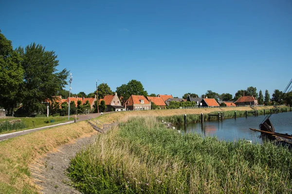 2022年6月 荷兰Enkhuizen Enkhuizen Zuiderzee博物馆的传统渔民住房 高质量的照片 — 图库照片