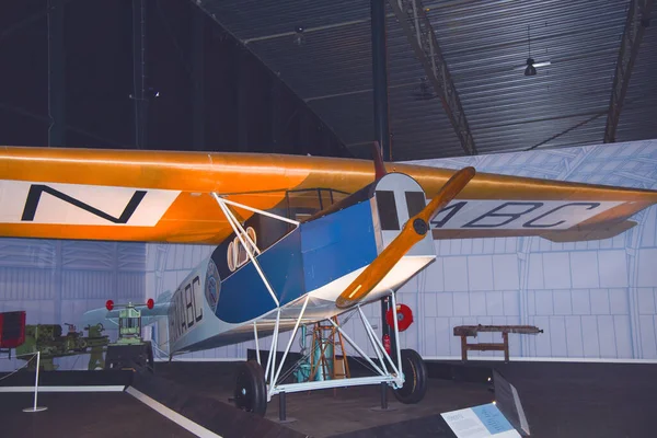 Лелистад Нидерланды Июль 2022 Года Старые Самолеты Двухэтажные Музее Авиодром — стоковое фото