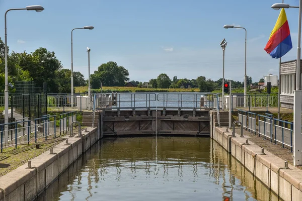Haukes Netherlands August 2022 Locks Operation Regulate Water Levels High — Stock fotografie