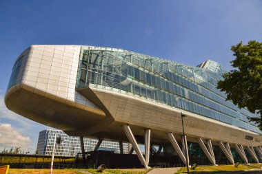 Amsterdam, Netherlands. August 2022. Modern architecture in Amsterdam at the South Axis. High quality photo