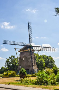 Amsterdam, Netherlands. August 2022. The Riekermolen near the river Amstel, Amsterdam. High quality photo