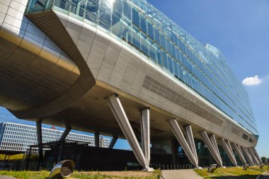 Amsterdam, Netherlands. August 2022. Modern architecture in Amsterdam at the South Axis. High quality photo