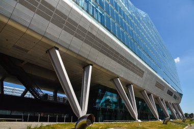 Amsterdam, Netherlands. August 2022. Modern architecture in Amsterdam at the South Axis. High quality photo