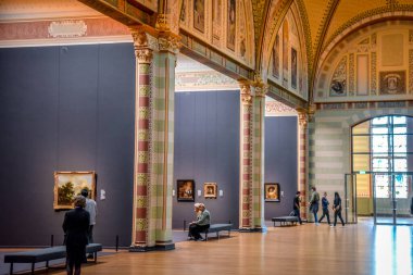 Amsterdam, Netherlands. September 2020. Famous paintings in the Rijksmuseum in Amsterdam. High quality photo
