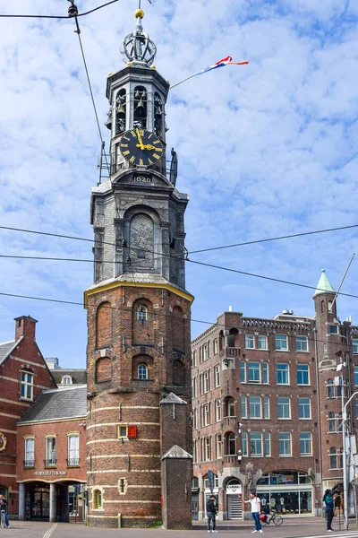 Amsterdam Netherlands April2022 Mint Tower Rokin Amsterdam High Quality Photo — Stok fotoğraf