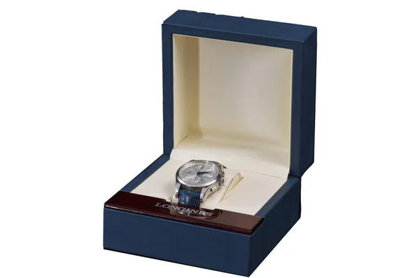 Den Helder Netherlands August 2022 Close Luxury Watch Gift Box Stock Image