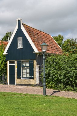 Oudeschild, Netherlands. August 2022. The fishermen's cottages of Oudeschild, a village on the island of Texel. High quality photo