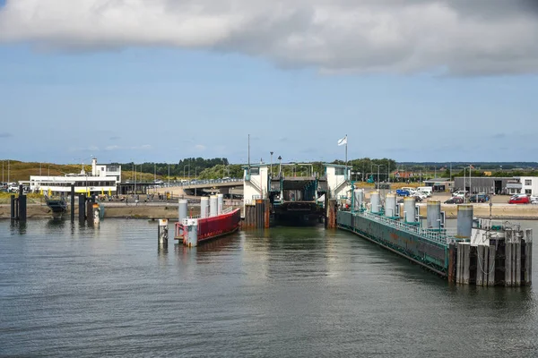 Texel Netherlands August 2022 Ferry Port Texel Seen Ferry High — Foto de Stock