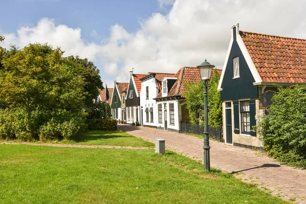Oudeschild Netherlands August 2022 Fishermen Cottages Oudeschild Village Island Texel — 스톡 사진
