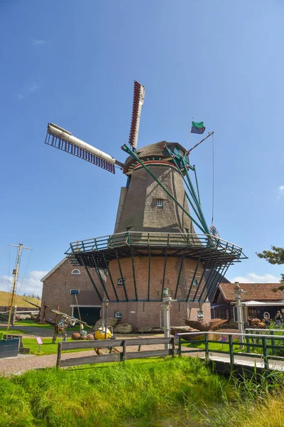 Texel Netherlands August 2022 Authenic Mill Traanroeier Oudeschild Island Texel — Stock Photo, Image