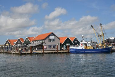 Texel, Netherlands. August 2022. The port of Oudeschild on the island of Texel. High quality photo