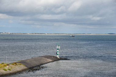 Texel, Netherlands. August 2022. The harbor head of the ferry port of Texel. High quality photo