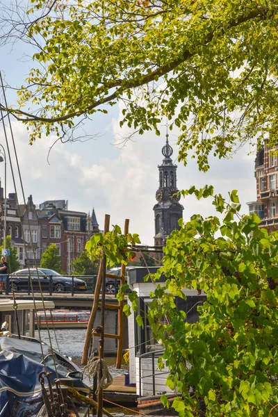 Άμστερνταμ Κάτω Χώρες Μάιος 2022 Ποταμός Amstel Στο Άμστερνταμ Θέα — Φωτογραφία Αρχείου