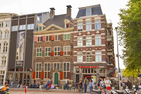 アムステルダム ネーデルラント 2022年8月 有名なオランダの画家レンブラント ファン リンの邸宅 高品質の写真 — ストック写真