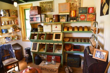 Oudeschild, Netherlands. August 2022. The interior of an old bakery store. High quality photo