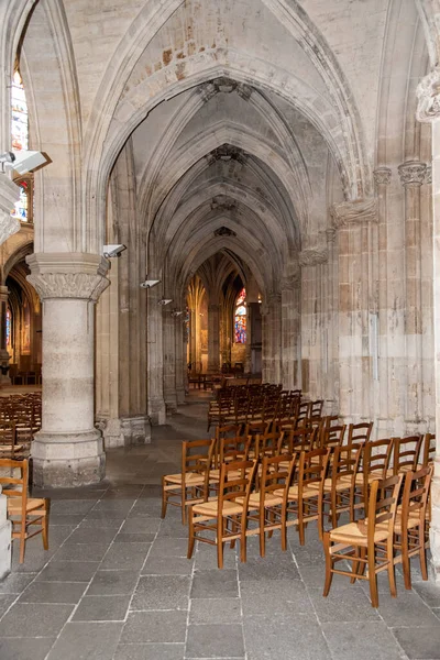 Paris Frankreich August 2022 Das Innere Der Eglise Saint Severin — Stockfoto