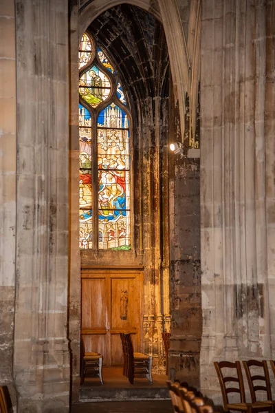 Paris Frankreich August 2022 Das Innere Der Eglise Saint Severin — Stockfoto