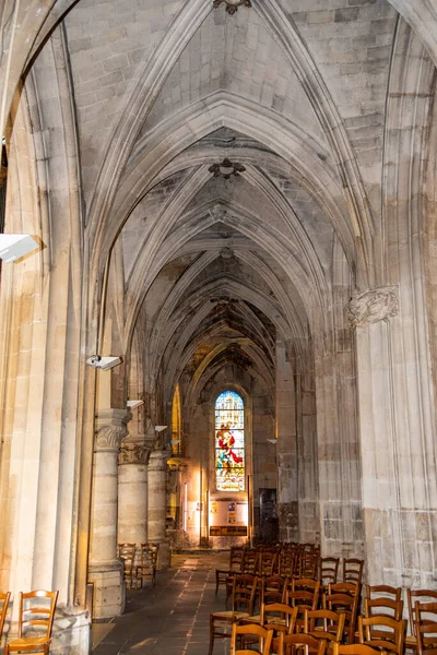 Paris Frankreich August 2022 Das Innere Der Eglise Saint Severin — Stockfoto