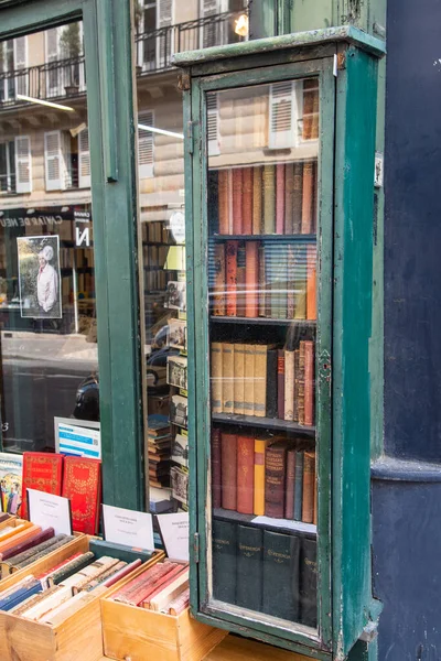 París Francia Agosto 2022 Una Vieja Librería Cerca Universidad París — Foto de Stock