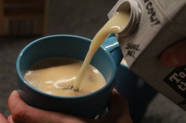 Sütlü barista kahvesi. Yüksek kalite fotoğraf