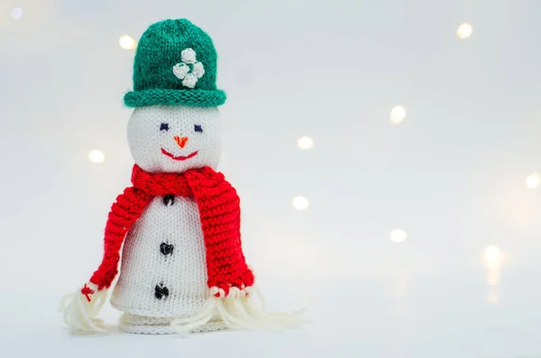 Weihnachten Hintergrund Mit Lustigen Schneemann Weihnachtskarte — Stockfoto