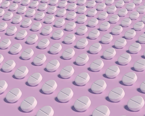 Renkli arkaplanda ilaç hapları var. Tıp ve eczane yaratıcı kavramları. Moda renkleri.