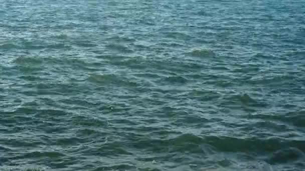 Ondas Marinas Movimiento Hermosas Olas Mar Mediterráneo Verano — Vídeos de Stock