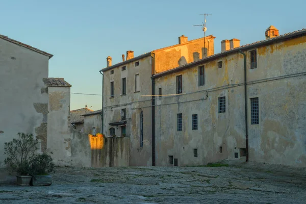 Άποψη Του Κέντρου Της Populonia Μια Αρχαία Πόλη Της Τοσκάνης — Φωτογραφία Αρχείου