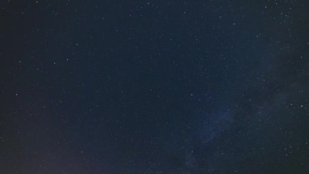 Зоряний Час Провалля Чумацького Шляху Весняне Небо Хмарами Зорями Вид — стокове відео