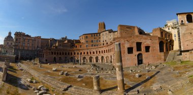 Eski Trajan Pazarı 'nın Panorama' sı Colosseum yakınlarındaki Mercati di Traiano olarak da bilinir.