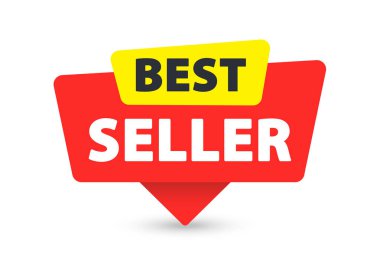 Best Seller - Banner, Speech Bubble, Label, Sticker, Ribbon Template Vector Illustration