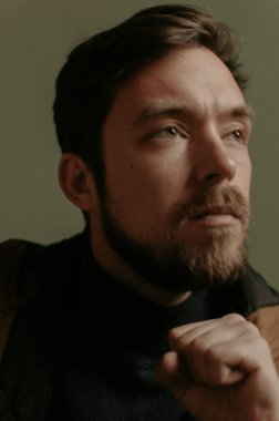 Kaplan, bak, gözler, adam, sakal, bıyık, kaşlar, görüntüleme, teftiş