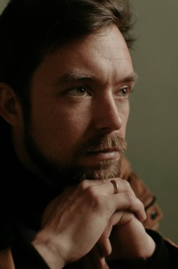 Kaplan, bak, gözler, adam, sakal, bıyık, kaşlar, görüntüleme, teftiş