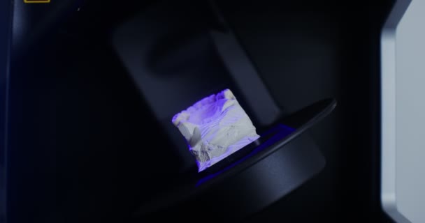 Pemindaian 3D dari rahang untuk membuat gigi palsu — Stok Video