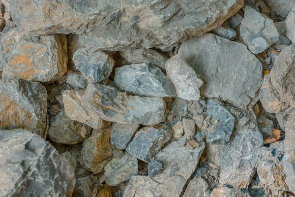 Naturalna Faktura Ogromnej Liczby Kamieni Dużych Małych Rozmiarach — Zdjęcie stockowe