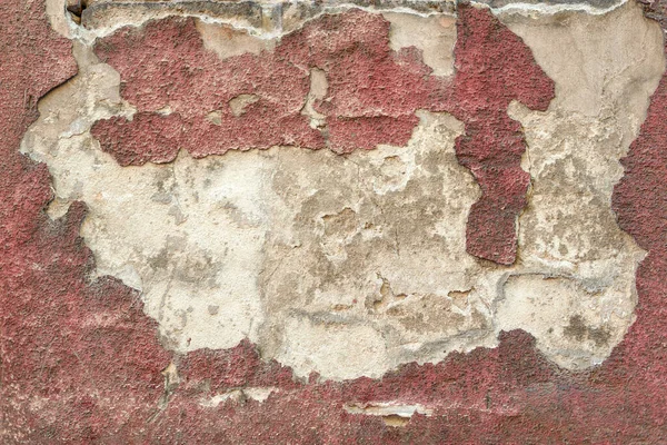 Red Old Grunge Texture Facade Rough Structure Stock Photo