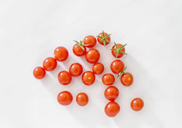 Овощные Свежие Красные Помидоры Черри Вегетарианское Органическое Питание — стоковое фото