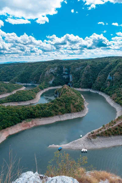 Reserva Natural Especial Uvac Bajo Protección Del Estado Serbia Hábitat —  Fotos de Stock