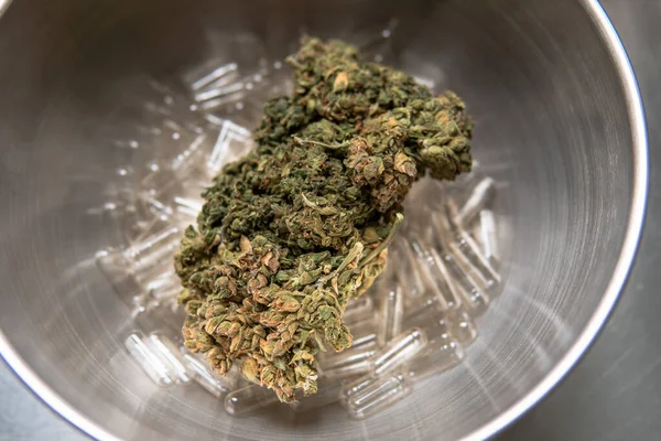 Marijuana Buds Medicinal Strains Marijuana Recreational Purposes — стоковое фото