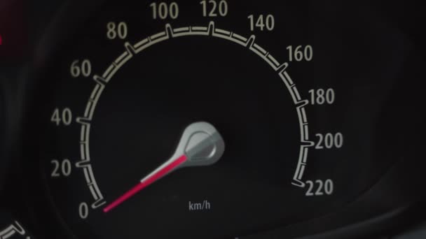 Many Car Dashboard Lights Warning Lamps Failure Error Indicators Light — Video Stock