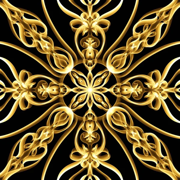 Seamless Ornamental Royal Surface Pattern Golden Color Home Decoration Fashion — Stock Photo, Image