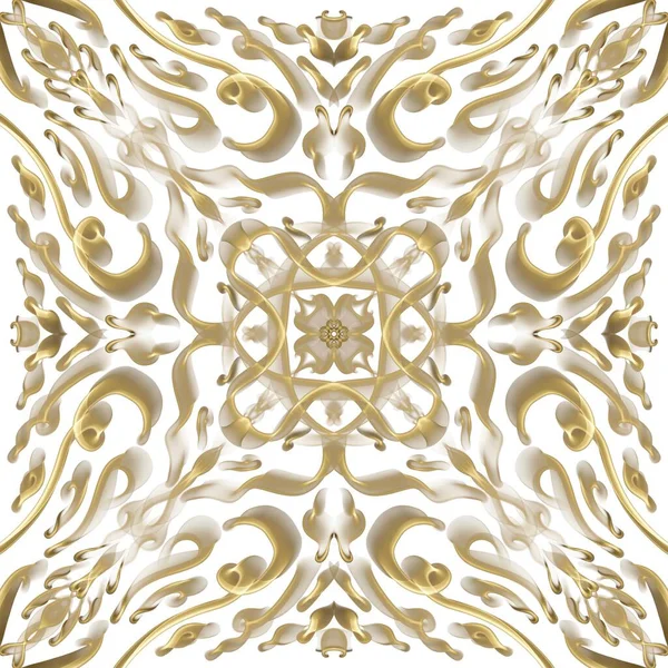 Pola Permukaan Kerajaan Yang Mulus Dalam Warna Emas Untuk Dekorasi — Stok Foto
