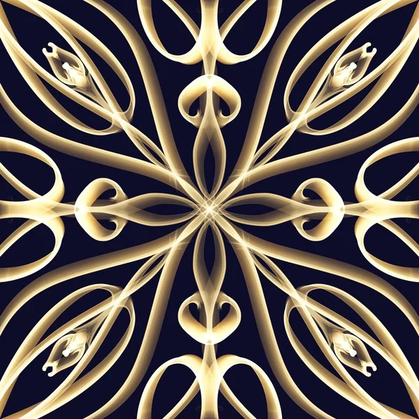 Seamless ornamental royal surface pattern in golden color for home decoration, fashion design, upholstery, fabric prints, wallpapers and digital backgrounds.