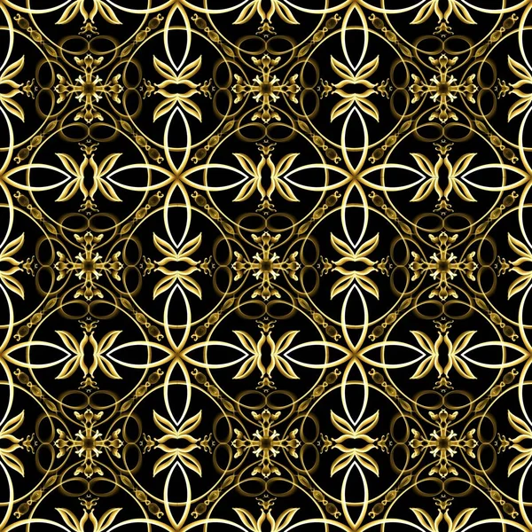 Απρόσκοπτη Διακοσμητική Βασιλική Επιφάνεια Χρυσό Χρώμα Για Διακόσμηση Σπιτιού Σχέδιο — Φωτογραφία Αρχείου
