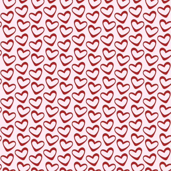 Valentines Day Seamless Heart Pattern — Διανυσματικό Αρχείο