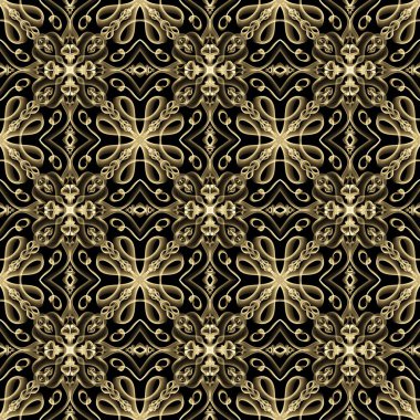 Pırıl pırıl altın renginde kusursuz bir yüzey deseni. Moda tasarımı, giysi, kumaş, ev dekorasyonu, yatak, duvar kağıtları, davetiyeler, tebrik kartları ve hediye paketleri için kullan.