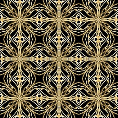 Pırıl pırıl altın renginde kusursuz bir yüzey deseni. Moda tasarımı, giysi, kumaş, ev dekorasyonu, yatak, duvar kağıtları, davetiyeler, tebrik kartları ve hediye paketleri için kullan.