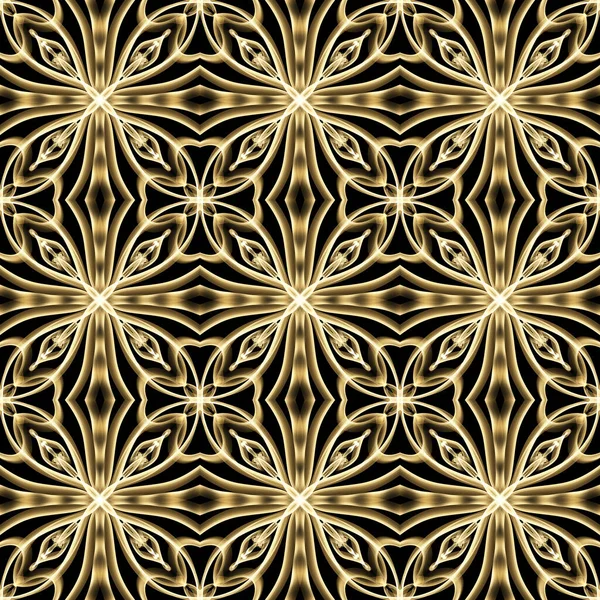 Seamless Luxurious Surface Pattern Golden Color Use Fashion Design Clothing — Foto de Stock