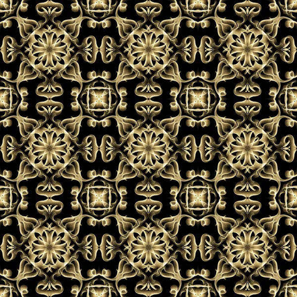 Бесшовный Роскошный Рисунок Поверхности Золотом Цвете Использовать Дизайна Одежды Украшений — стоковое фото