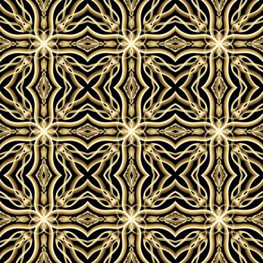 Pırıl pırıl altın renginde kusursuz bir yüzey deseni. Moda tasarımı, giysi, kumaş, ev dekorasyonu, yatak, duvar kağıtları, davetiyeler, tebrik kartları ve hediye paketleri için kullan.